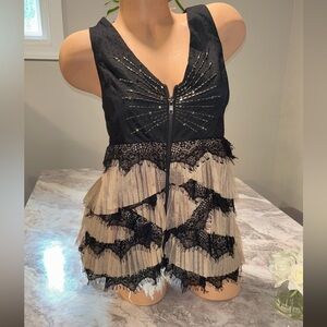 BKE Boutique Black and Tan Tank Top